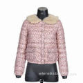 Ladies' Down Coat, Made of 300T Printing Shell, Sweetly Style, Available in Fashionable Design